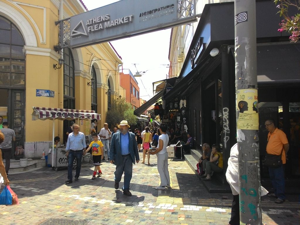 Monastiraki fuge de piață