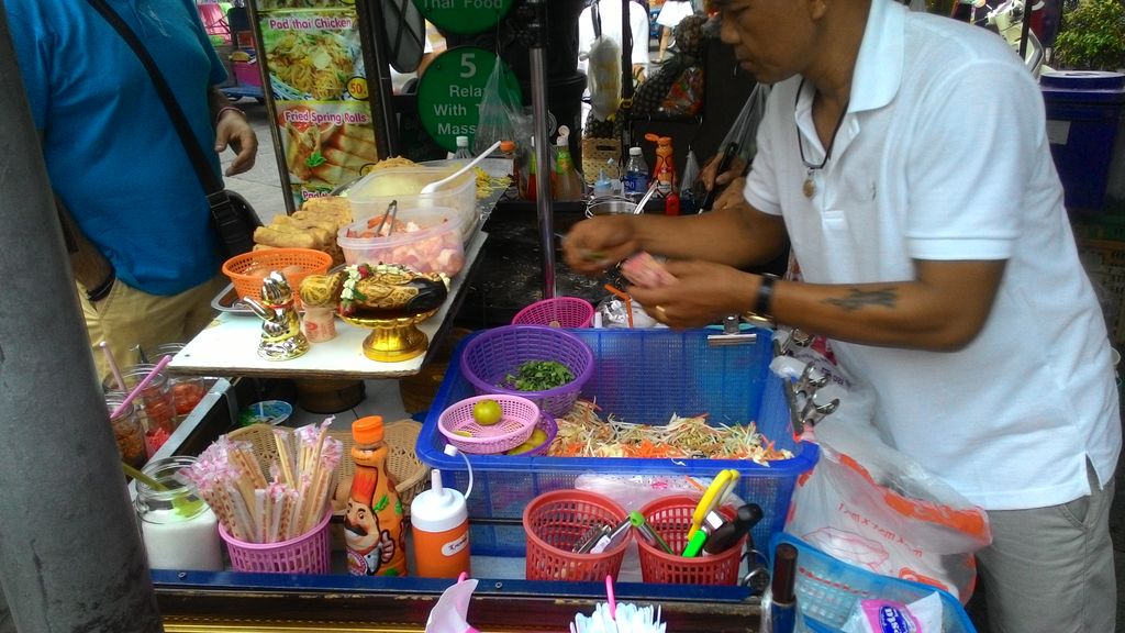 Jedzenie uliczne Khao San