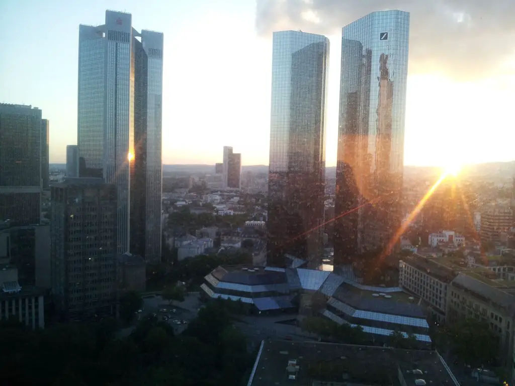 Frankfurt, German and European banking capital