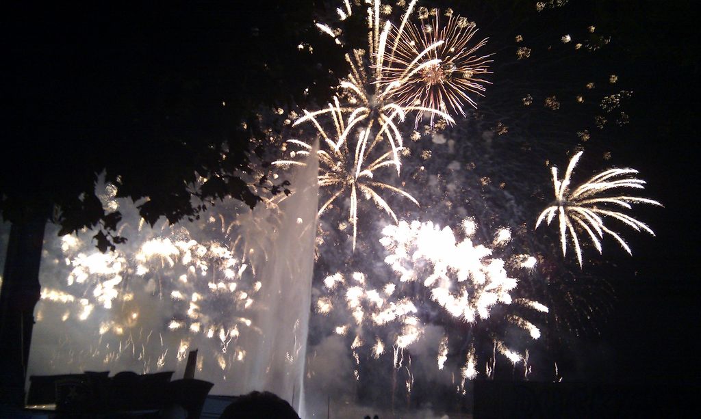Genf Festival Feuerwerk