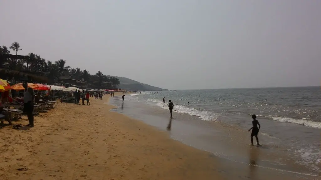 Het strand van Anjuna