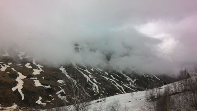 Pirineji putevi - Pogled na put