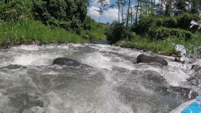 Bali White Water Rafting - View on the rapids