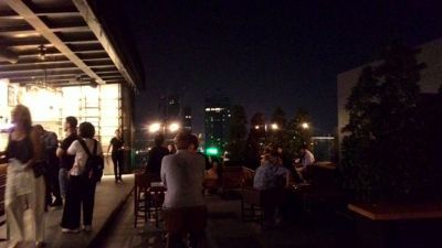 Brewski craft beer rooftop bar - Sitting area with view