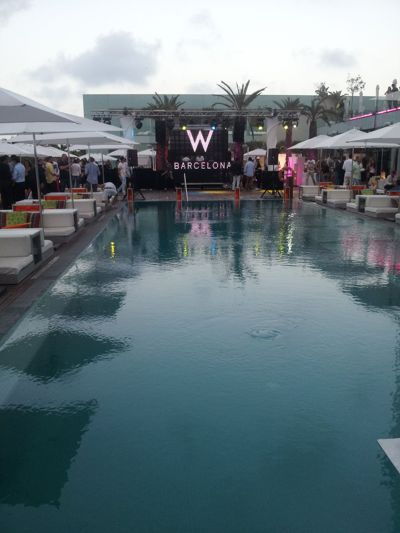 Wet deck summer series in hotel W - Pool before party