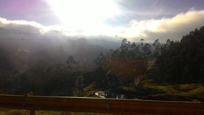 Cordillera austrumi - Rīta kalna skats