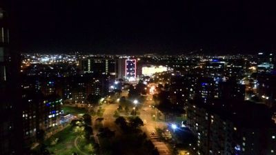 Radisson AR Bogota airport - Suite 19th floor city night view