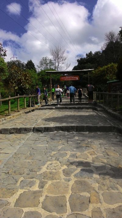 Via Monserrate hiking trail - First ones of the... 1200 steps