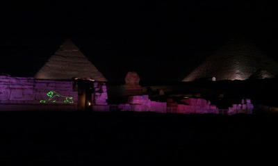 Skaņas un gaismas izstāde Gižas piramīdās - Skaņas un gaismas izstāde Gižas piramīdās