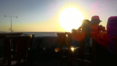 Cafe del Mar咖啡厅 - 在加勒比海上的日落