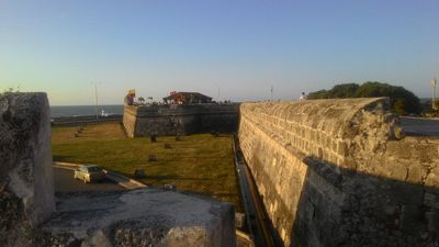 Benteng Cartagena - Tampilan dinding