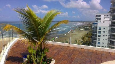 La Boquilla beach - View from rooftop