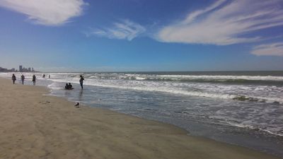 La Boquilla Plajı - Plaj ve dalgalar