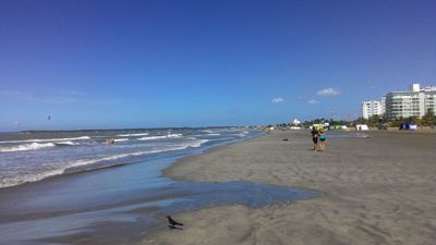 La Boquilla strand - Udsigt på stor sandstrand