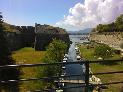 Oud fort Corfu - omgeving