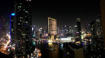 Marina de Dubai - Vista nocturna