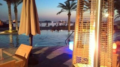 Fairmont Palm Jumeirah - Cold evening by the pool