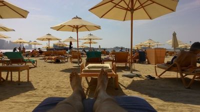 Fairmont The Palm - câu lạc bộ bãi biển - Thư giãn trên bãi biển