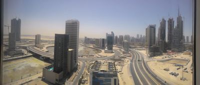 Radisson Blu Dubai Downtown - panoramatický výhled na pokoj