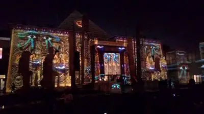 Wafi light and sound show