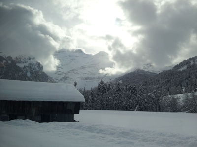 Dags skitur til Les Diablerets - Bjergudsigt