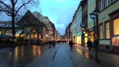 Haupstrasse pedestrian street - Shopping street