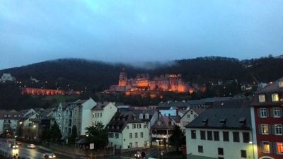 Heidelbergen gaztelua - Hiri zaharraren ikuspegia