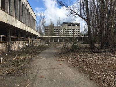 Pripyati päevaküla - külastatud linna Tšernobõli tuumakatastroofi külastus - Suurim linnas asuv hotell