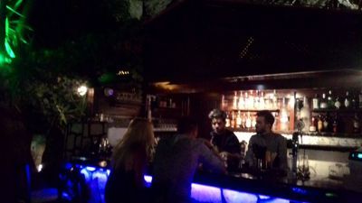 Lindos by night - Main bar