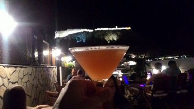 Lindos noaptea - Cocktail cu vedere