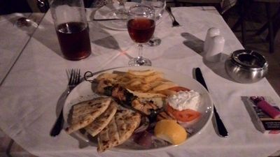 Lindos restaurant - Souvlaki, Griekse geroosterde spesialiteit