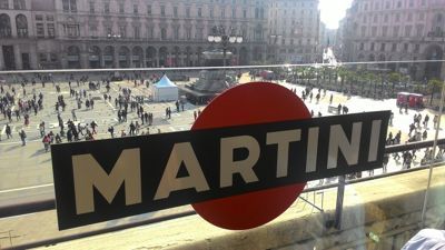 Terras van Duomo 21 Martini - Uitzicht op het plein