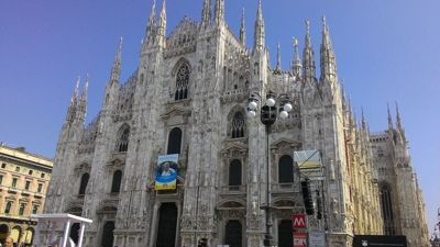 Milano Duomo Cathedral - Domkyrkan före påven besök