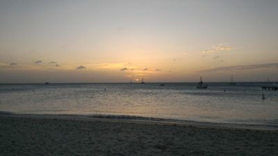 Aruba, une île heureuse - Coucher de soleil sur la mer des Caraïbes