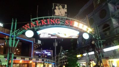 Walking Street Pattaya - Konec uličnega znaka