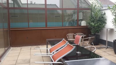 فندق Pension Alla Lenz - حمام سباحة داخلي مع شرفة